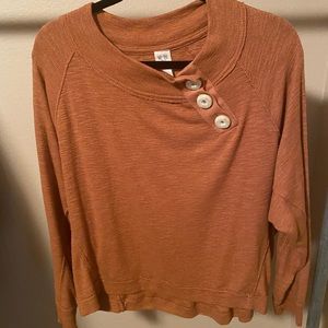 Free People Burnt Orange Sweater M